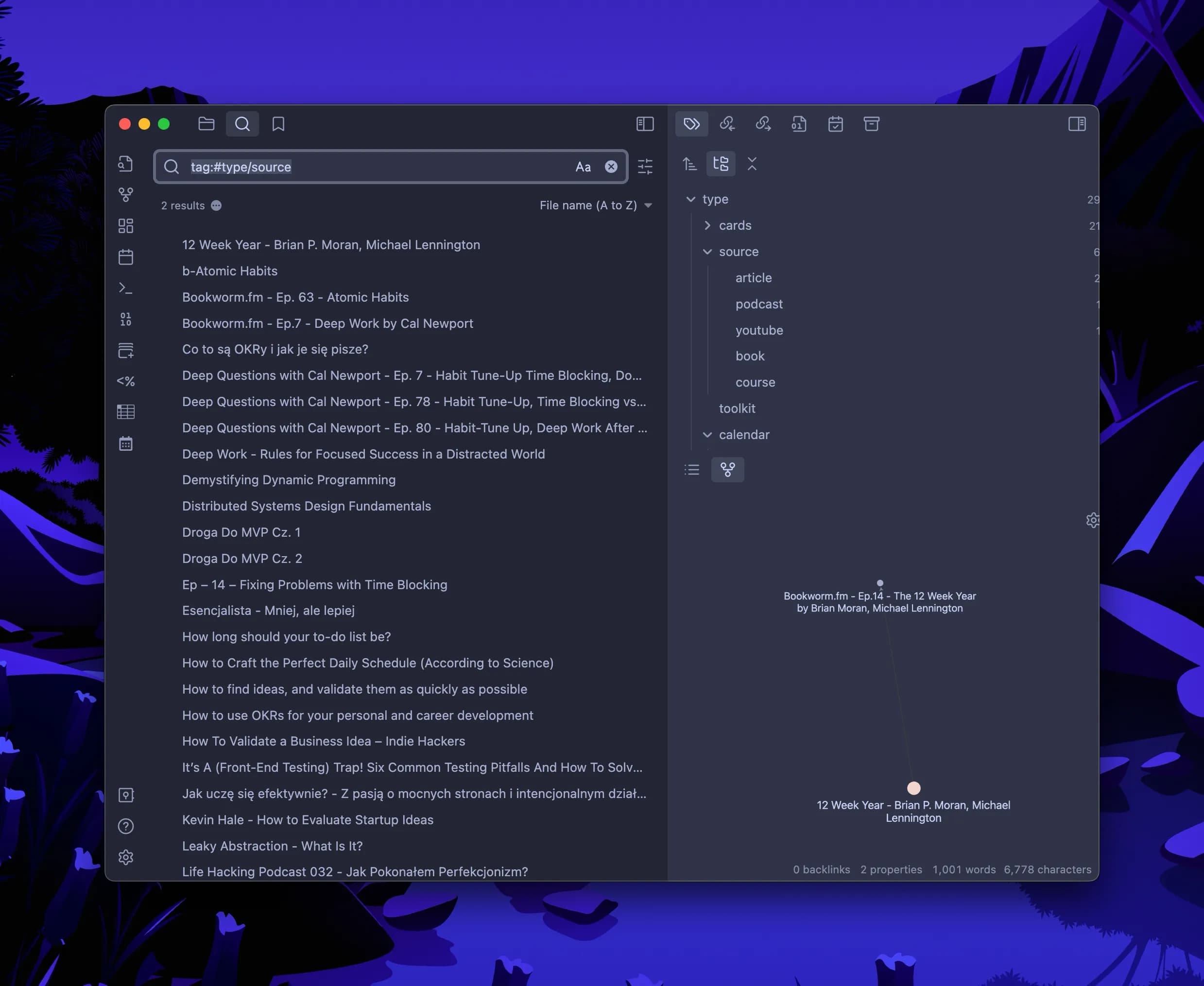 How to filter out notes using tags