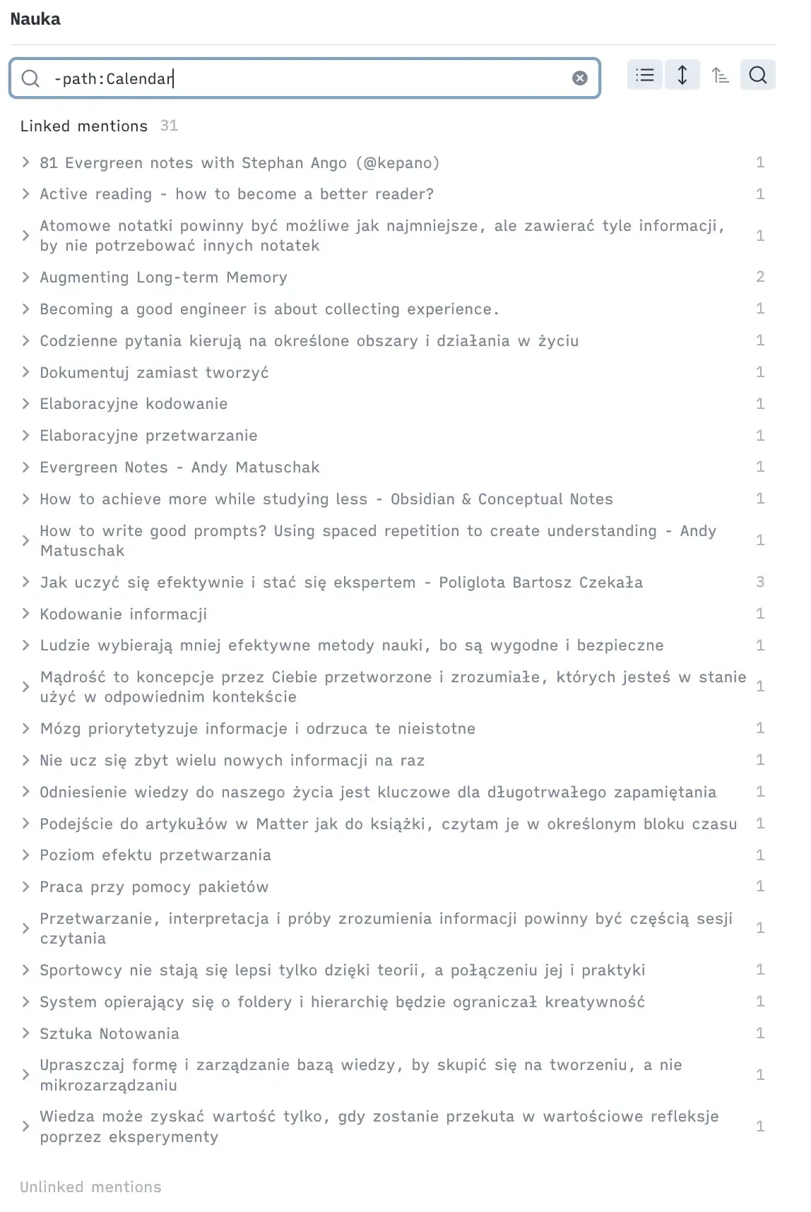 Backlinks in practice - "Learning" Conceptual Note